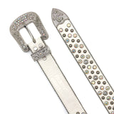 Hip-hop punk rhinestone belt punk style