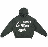 Kanye West Jesus Is King Hoodie Big Talker Rebirth Special-Interest Fashion Brand Dark High Street Couple Fog Hooded Sweater