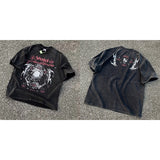 Men Vintage T-Shirts Vintage Washed Bieber Short Sleeves Vintage Casual