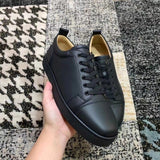 Louboutin-style red bottom shoes export europe station cl red bottom shoes electric embroidery low top high top men's shoes red bottom couple trendy rivets casualtie back