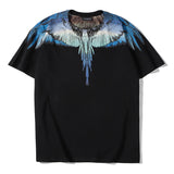 Marcelo Burlon T Shirt MB Wings Pattern Pure Cotton Men and Women Same Style