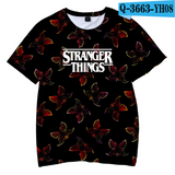 Stranger Things T Shirt Stranger Things3d Digital Printing Casual Short Sleeve T-shirt