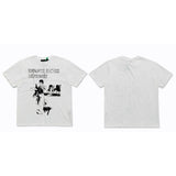 ERD T Shirts Short Sleeve Retro Slogan T-shirt Cotton
