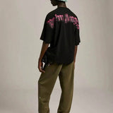 Palm Angels T Shirts Wholesale Printed Men's Loose Short Sleeve T-shirt