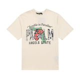 Palm Angels T Shirts Skull Letter Print Short Sleeve T-Shirt