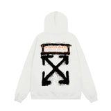 OFF WHITE Hoodie Trendy Street Style Personalized Cotton