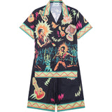 Casablanca Shirt Printed Cardigan Short Sleeve Shirt