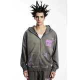 Mens Vintage T-Shirts Saint Michael Washing vintage Loose Hooded Sweater Hoodie