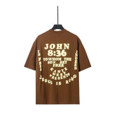 Jesus Is King T Shirt Loose Short Sleeve T-shirt Men's High Street