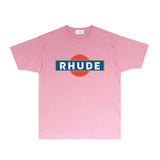 Rhude T Shirts Printed Trendy Pure Cotton