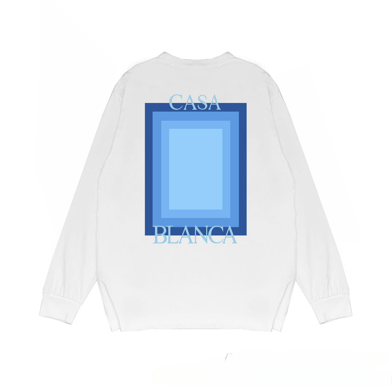Casablanca Long sleeve T-shirt Portal Printed Cotton Crew Neck