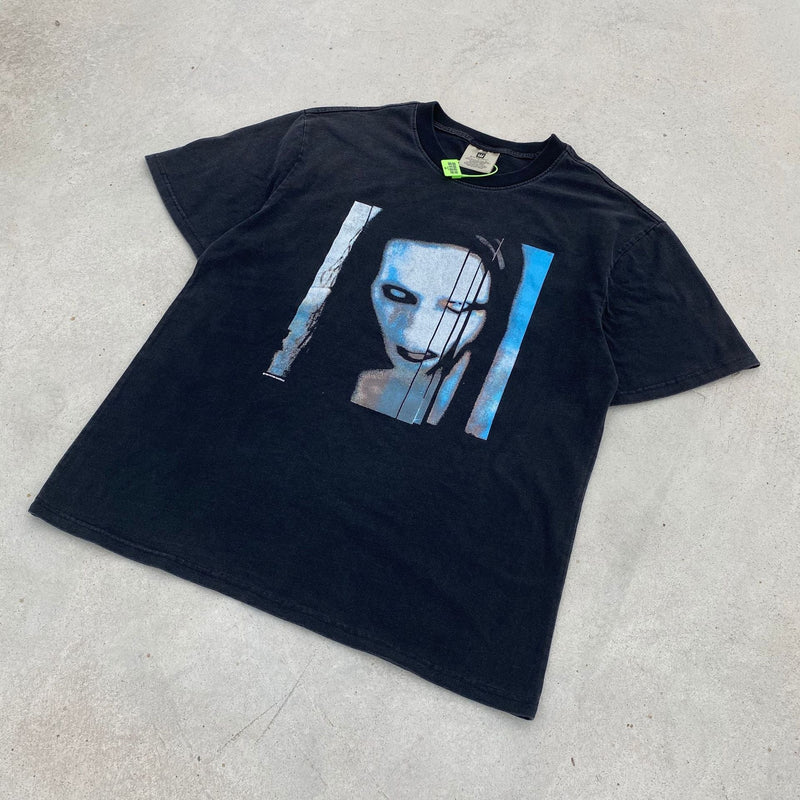 Marilyn Manson T Shirt Vintage Distressed Short Sleeve Loose Men and Women