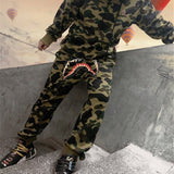 Bathing Ape Hoodie Camo Ape Embroidered Printed Hoodie Men's and Women's Pullover Sweater