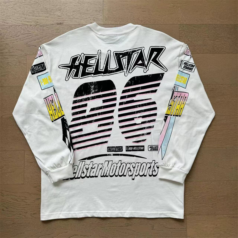 HS Long Sleeve T-Shirt Retro style high street trend