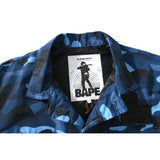 Shark Print Jacket Spring And Autumn Men'S Fashion Fashion Brand Camouflage Workwear Wind Coat Coat