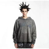 Mens Vintage T-Shirts Saint Michael Washing vintage Loose Hooded Sweater Hoodie