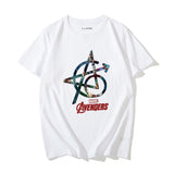 Marvel T Shirt T-shirt Men's Short Sleeve Captain America Couple Clothes