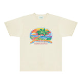 Casablanca T Shirts Fashion Print Street