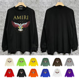 Amiri Long Sleeved Shirt Printed Trendy Pure Cotton