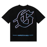 Godspeed T Shirts Skeletons Crowd Printed Cotton Casual Short Sleeves Men and Women