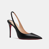 Louboutin-style red bottom shoes cl red bottom flats back elastic thin heel women's high heels pointed toe wedding shoes cm.cm.cm back elastic sandals
