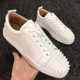 Louboutin-style red bottom shoes export europe station cl red bottom shoes electric embroidery low top high top men's shoes red bottom couple trendy rivets casualtie back