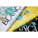 Casablanca T Shirts Meaningful Prints Loose Cotton Tee