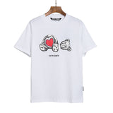 Palm Angels T Shirts Teddy Bear Printed Men's and Women's Short-Sleeved T-shirt