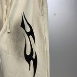 HS Pant Retro Printed Loose Autumn and winter