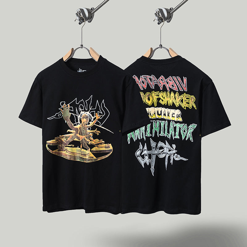 Travis Scott T Shirts Cactus Jack x Utopia Utopia joint short sleeve