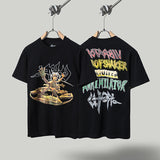 Travis Scott T Shirts Cactus Jack x Utopia Utopia joint short sleeve