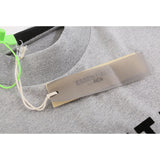 Fog Essentials T Shirts Spring Summer FOG Double Line Flocking Letter Crew Neck Short Sleeves