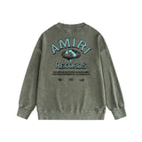 Amiri Distressed Sweatshirt Printed Trendy Pure Cotton
