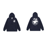 Stussy Hoodie Zip-Up Cardigan Fleece Hooded Sweater
