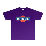 Rhude T Shirts Printed Trendy Pure Cotton