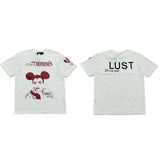 ERD T Shirts Short Sleeve Retro Slogan T-shirt Cotton
