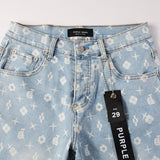 Purple Brand Denim Shorts High Street Blue