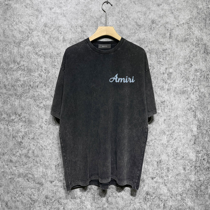 Amiri washed t-shirt bowling print short sleeves