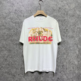 Rhude T Shirts Printed Trendy Pure Cotton