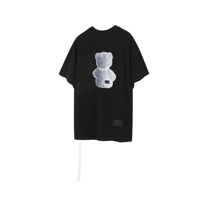 We11 Done T Shirts Necklace Bear Reflective Men's and Women's Same Summer