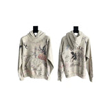 Mens Vintage T-Shirts Saint Michael American Wash Casual Hooded Sweater