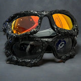 Trendy punk glasses dark series
