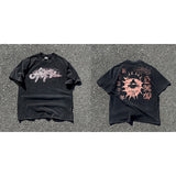 Men Vintage T-Shirts Vintage Washed Bieber Short Sleeves Vintage Casual