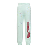 Sp5der Sweatpants Cobweb Puff Print Pure Cotton