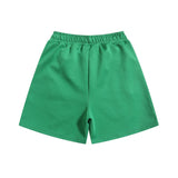 Palm Angels Shorts Flocking Alphabet Stripe Color Match Casual Shorts