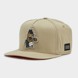 Trendy flat brimmed hat cartoon