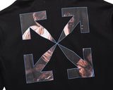 Caravaggio Hoodie Autumn and Winter Arrow Print Hoodie Men's and Women's Hooded Thin