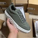 Louboutin-style red bottom shoes european cl style gridsmen's shoes cowhide rivets hot diamond low-top red bottom shoes couple sneakers casualeasiest for match