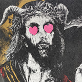 Saint Michael T Shirt Love Satan Limited Vintage Distressed Short Sleeve T-shirt