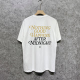 Amiri t shirts earth letter printing short sleeve